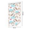 Pastel Rainbow Animals Wallpaper for Living Room and Bedroom 50x1000