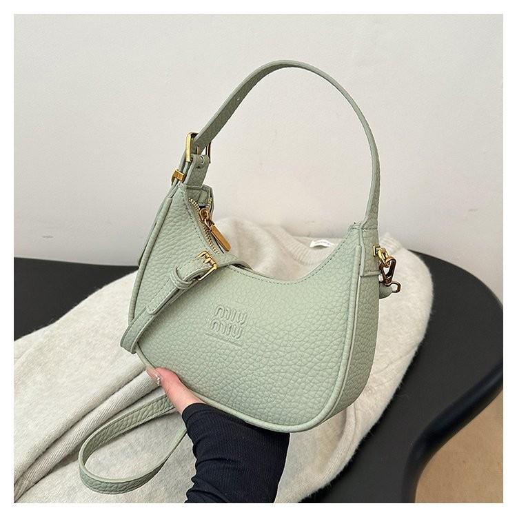 IELGY Korean Version of Fashion Handbag, Simple and Versatile Messenger Texture Niche Foreign Style Crescent Bag