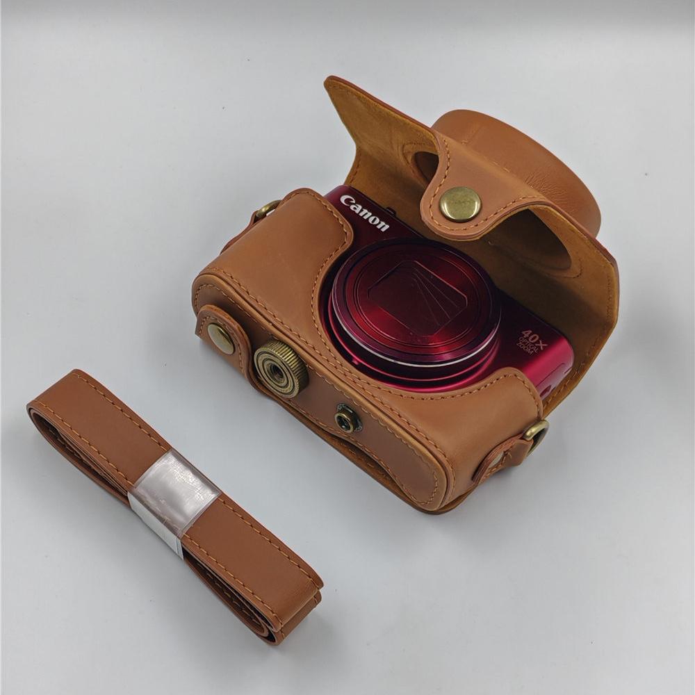 SX740HS Чехол-сумка из ПУ кожи для камеры Canon SX740 HS SX730 SX730HS SX720 SX720HS Полная защита корпуса с ремешком