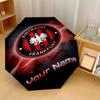 Автоматический 3-складной зонт Eintracht Frankfurt, 8 ребер, ветрозащитный, складной, защита от солнца и дождя, для путешествий на открытом воздухе, для ежедневного использования