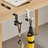 Регулируемый крючок на край стола Вешалка для игровых наушников Студенческий рюкзак Хранение Подвесной крючок Без сверления