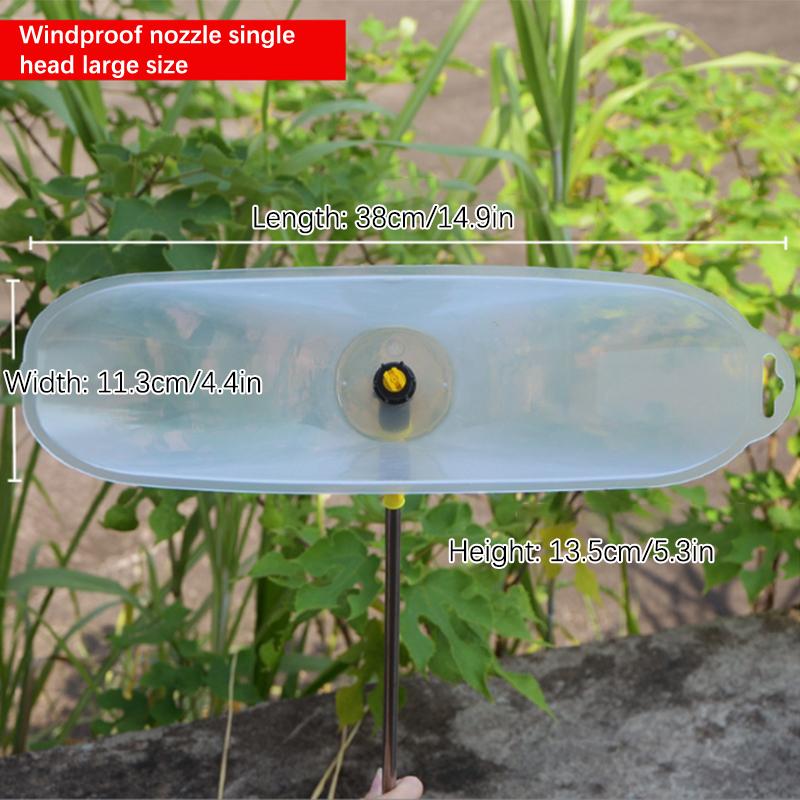 Agricultural windproof nozzle used for farm spraying and garden irrigation