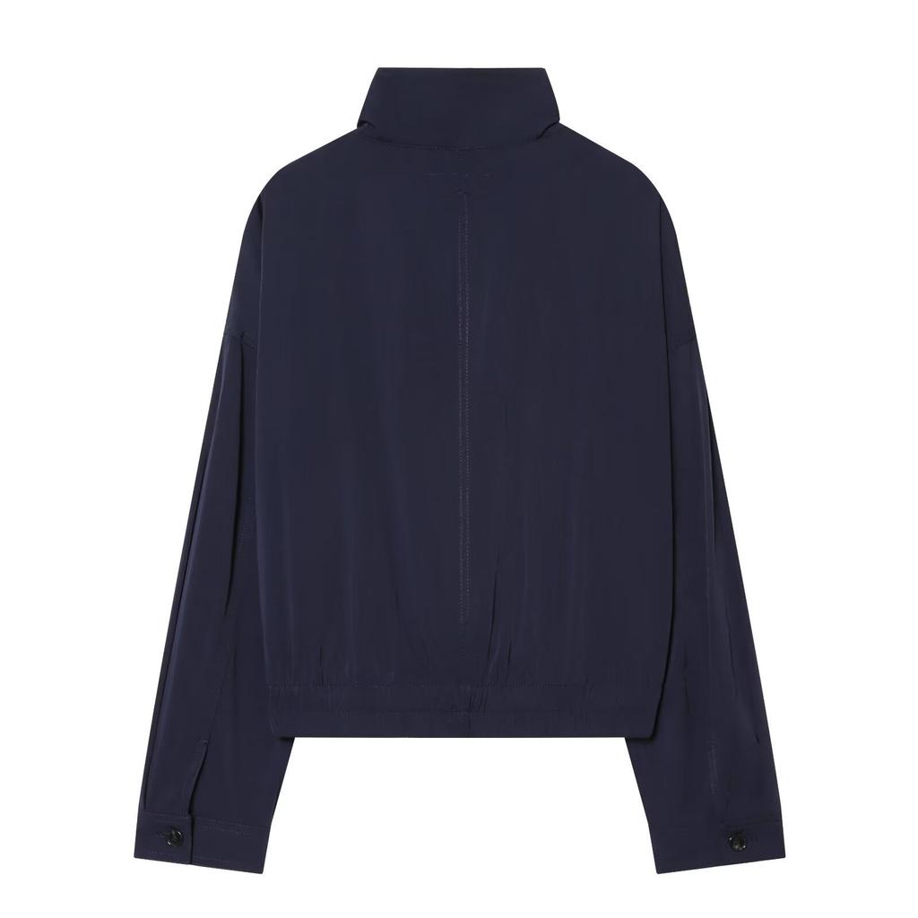 2026 spring new product European and American cross-border women's clothing fashion flip pocket stand-up collar jacket w103 90515