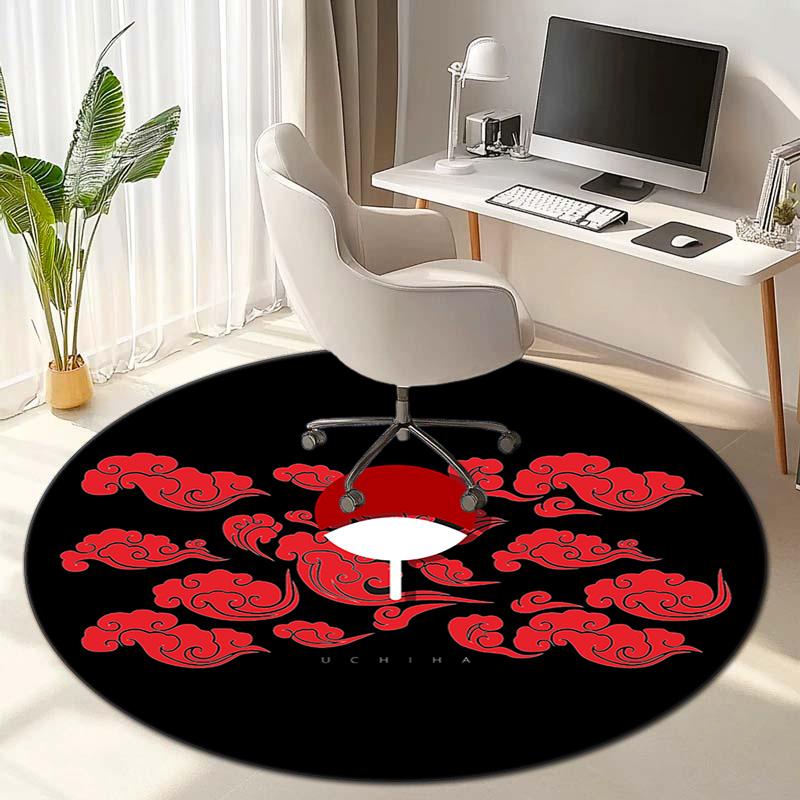 Famous cartoon NARUTO protagonist Uzumaki Naruto round carpet soft home decoration anti-slip door mat outdoor picnic mat carpet M1