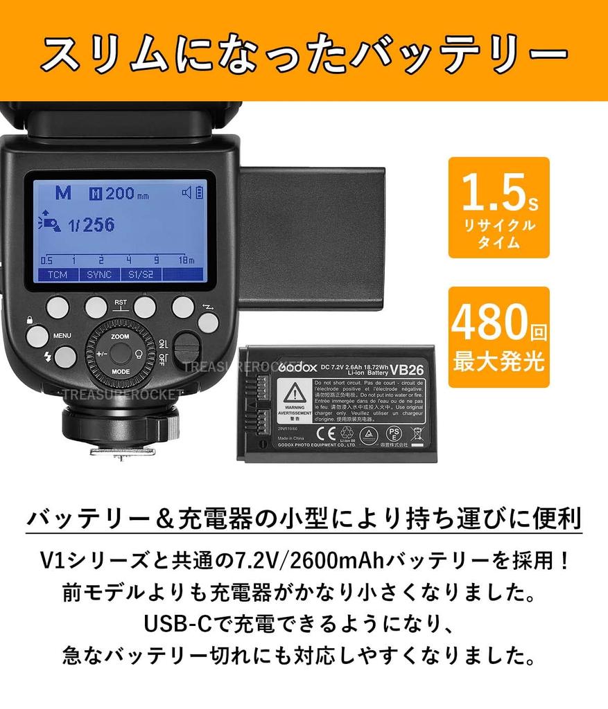 Японская вспышка Godox Ving V860IIIN V860III Совместимая с Nikon 76Ws GN60 HSS TTL с японской инструкцией [Авторизованный дистрибьютор] V860III-N 2.4G