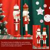 38CM Nutcracker Soldier Puppet Candy Series Wooden Nutcracker Statue Handicraft Doll Toy Christmas New Year Gift Home Decoration