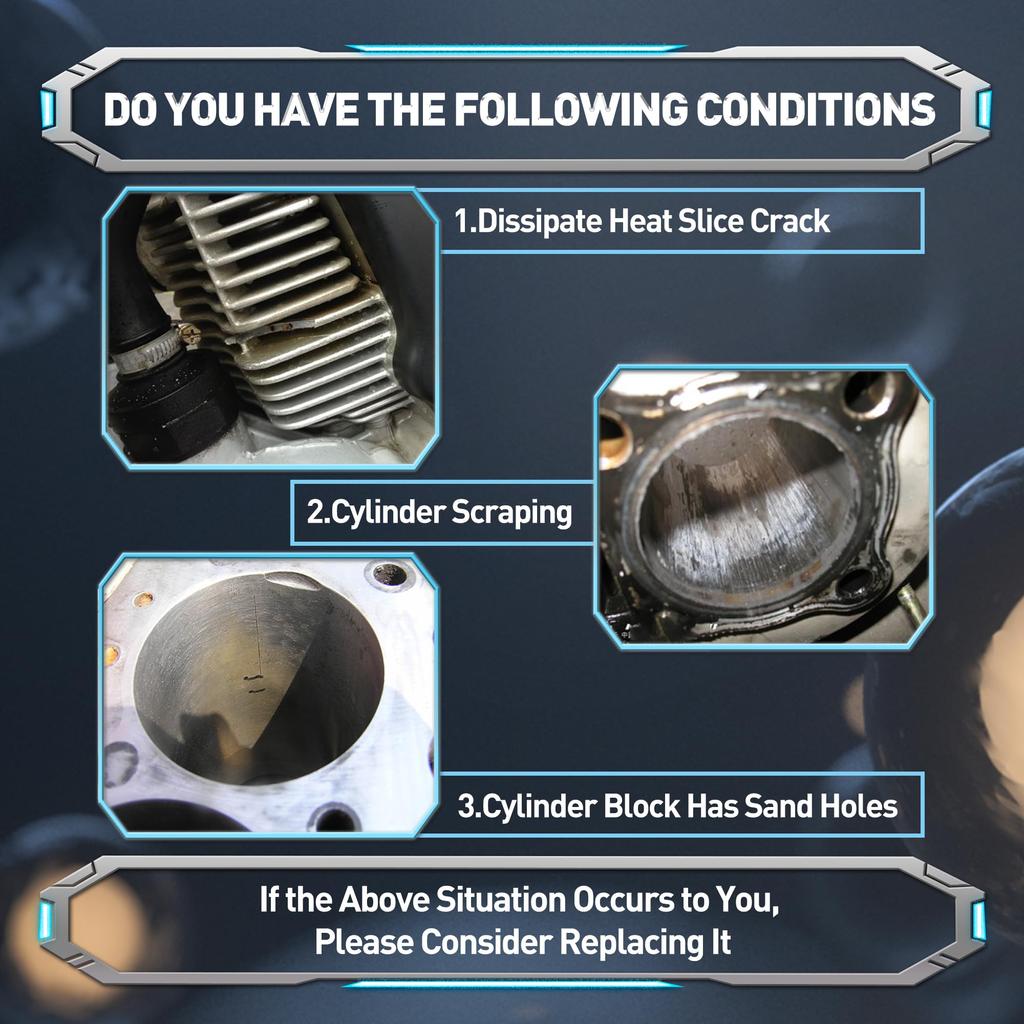 WOOSTAR Головка цилиндра 47 мм, клапан 65 мм с A7TC свечей зажигания для Honda CRF70 CT70 TRX70 XR70 Dirt Pit Bike ATV 4 Wheeler Quad 70cc Engine