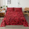 4-Piece Bed Sheet Set Of Full Rose, Including 1 Flat Bed Sheet, 1 Extra-Large Bed Sheet, 2 Pillowcases (Romantic, Anniversary)