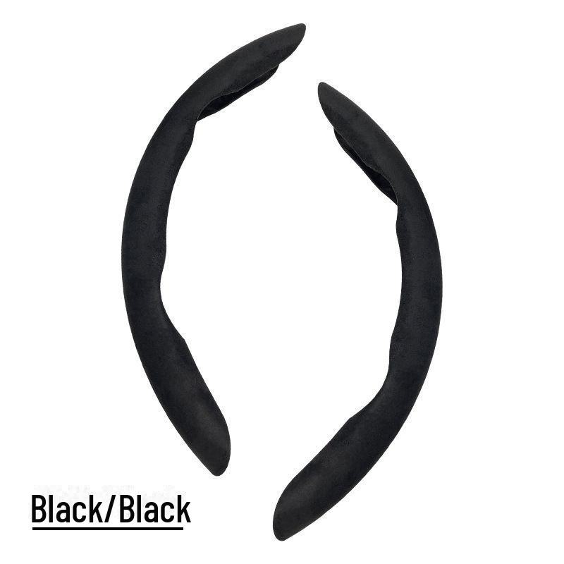 Высококачественный чехол на рулевое колесо автомобиля из замши, обеспечивающий сцепление и впитывание пота в любое время года.