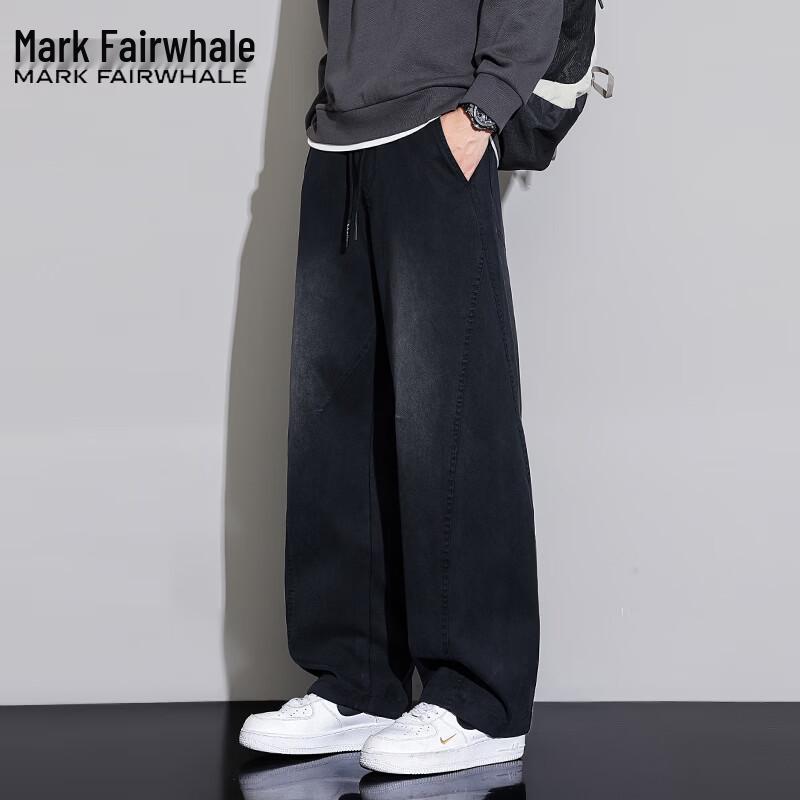 Mark Fairwhale Men's Loose Fit Curved Straight Leg Jeans