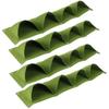 4 шт. 4 кармана для выращивания растений, настенный многоразовый разлагаемый фетровый садовый горшок, зеленый