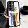 Phone Case for Samsung Galaxy S26 S25 Ultra S24 FE LGBT Rainbow Love Is Love Shell S23 Plus S22 + S21 S20 5G Soft Silicone Funda