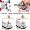 With Eyelets Grommet Eyelet Plier Set Installation Grommet Tool Kit Metal Pliers  For Leather Cloth