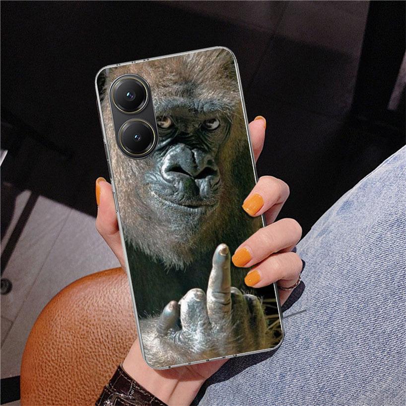 Monkey Memes Phone Case For Xiaomi Poco X7 X6 X5 Pro F7 Ultra Redmi 15C 15 13C 13 12C 12 10 10A 10C 9 9A 9C 9T Cover Poco X7 X6