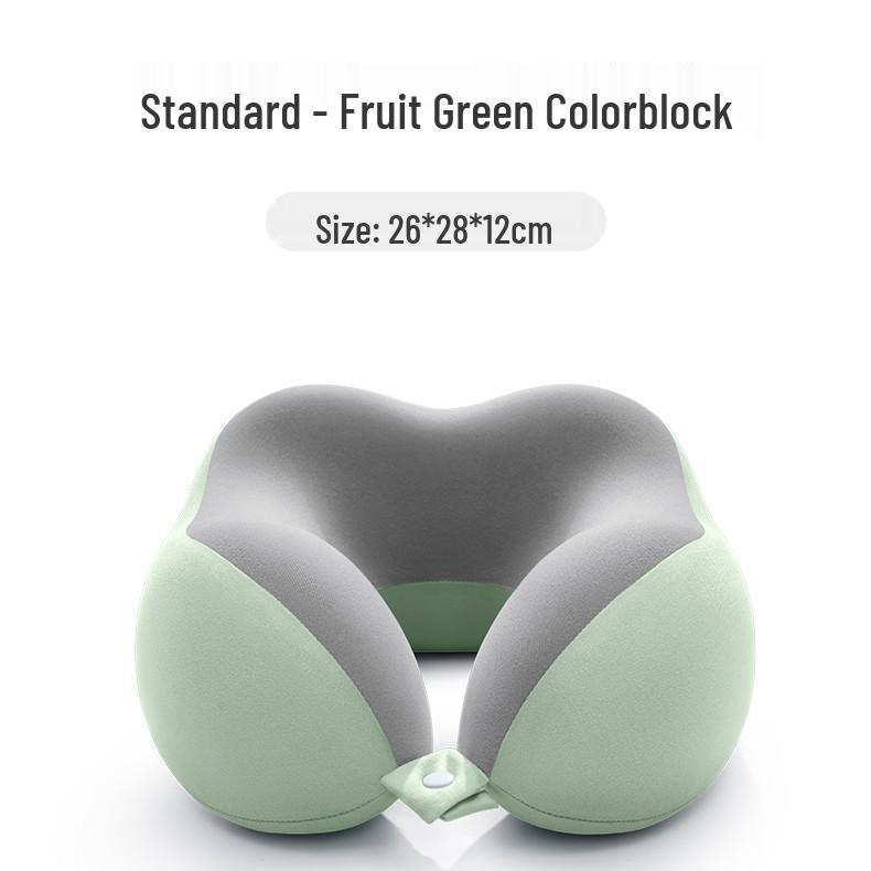 Подушка дорожная U-образной формы с эффектом памяти для самолета и поддержки шеи