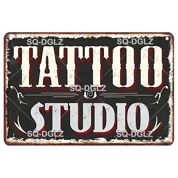 Vintage Metal Barber Sign Retro Wall Decor Tin Plaque for Man Cave Home Bar Garage
