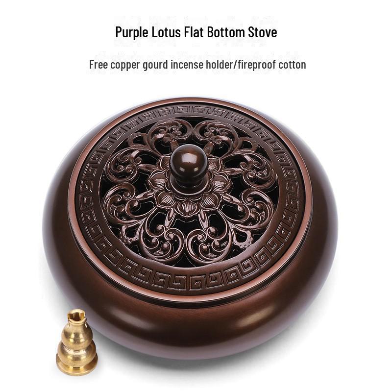 Латунная курильница с плоским дном Jinlian для домашнего и внутреннего использования