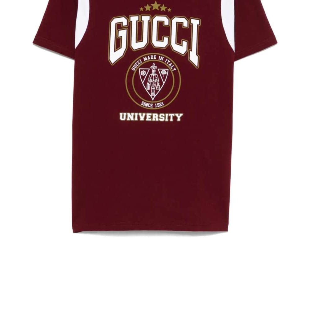 Gucci Футболки Мужские Красные С Круглым Вырезом 806172-XJG27-6317