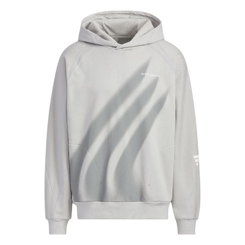 adidas Fustl P Gfx Hd Повседневная свободная толстовка с длинным рукавом Мужские толстовки с капюшоном Светло-серый KA2459