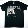 Футболка Bathory Black Metal Полный размер S 5XL винтажная стираная Топ для повседневной носки Универсальный стильный streetwear