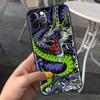 Чехол для Apple iPhone 14 11 13 7 12 Pro 7 XR XS Max 8 Plus 6 14Pro черный мягкий чехол для телефона Funda Fashion китайский винтажный дракон