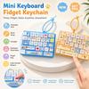 26-key Stress Relief Decompression Toy Clear Key Sounds Press Button Toy Keyboard Toy  Bag Pendant