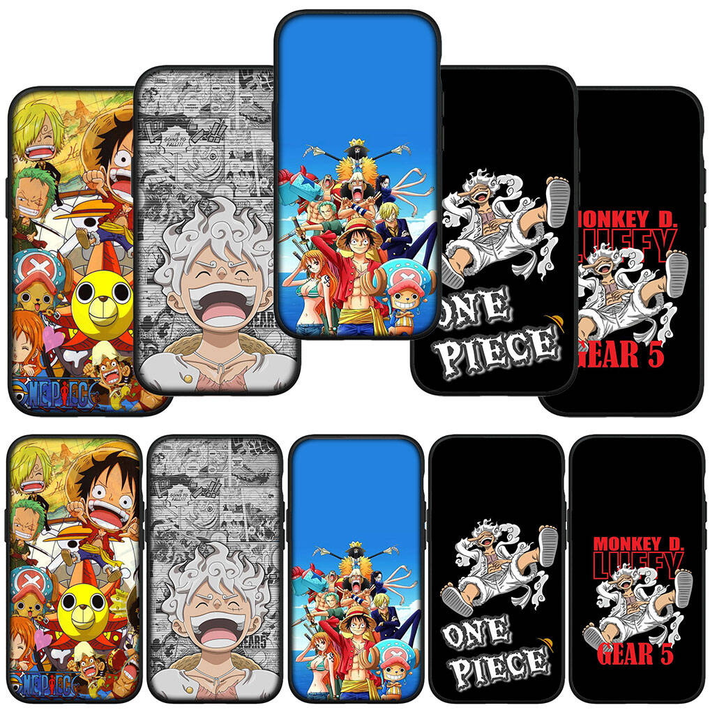 Для Samsung Galaxy S25 S24 S23 S22 Ultra FE Plus A17 A37 A57 A56 A55 A06 A16 A15 A36 A26 A35 A05 A25 A54 A34 Чехол для телефона Луффи Гир 5 Ван Пис Милый