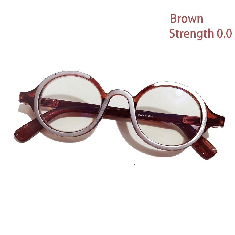 Vision Care Presbyopic Eyeglass Round Frame Anti-Blue Light Glasses  Women Men