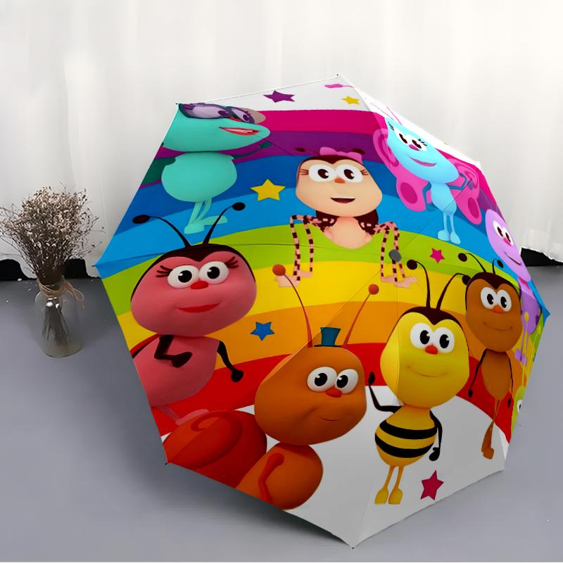 1pc BichiKIDS Umbrella, Sun Protection, And UV Shielding. It Has Eight Sturdy Ribs for Outdoor Use And Perfect Gift