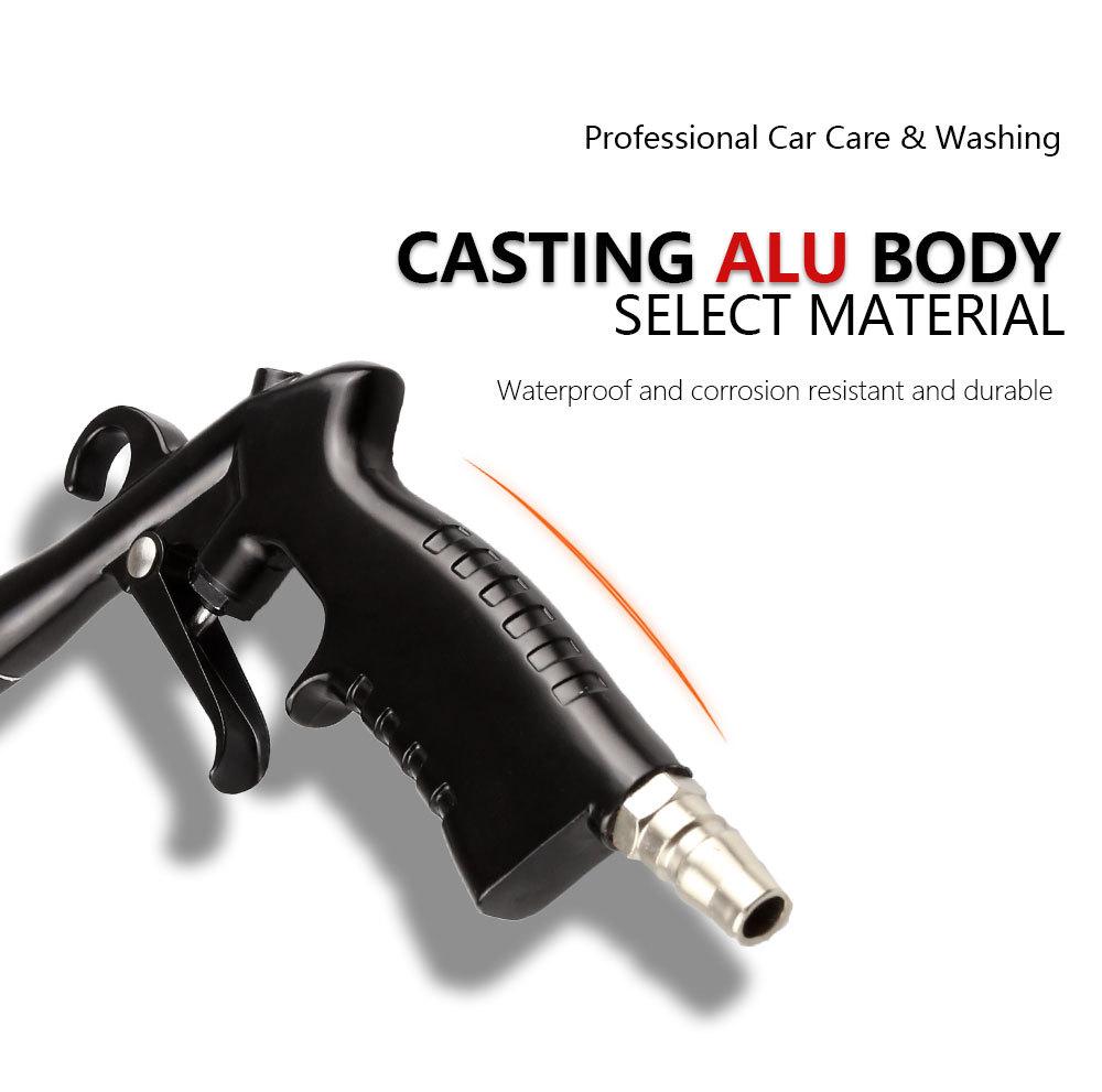 Air Blow Gun with Nozzle and Brush High Pressure Car Cleaning Gun Kit with Europe America Japan Connectors Detailing