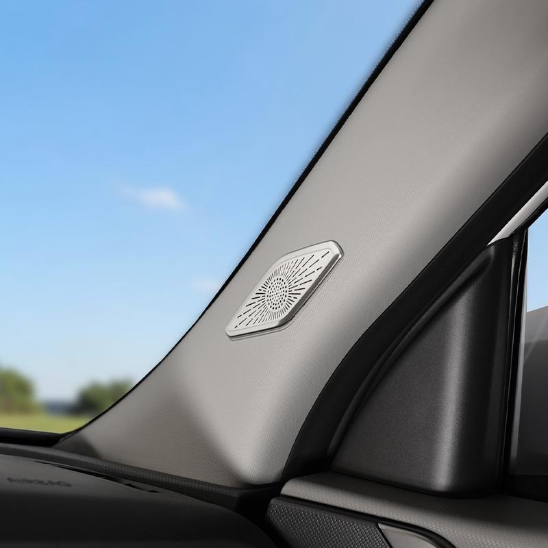 2PCS For KIA SELTOS SP3 2026 2027 Left-hand Drive Stainless Steel Car A-Pillar Tweeter Speaker Cover Trim Accessories
