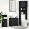 VidaXL Bathroom Cabinet Black 60x33x61 Cm Chipboard