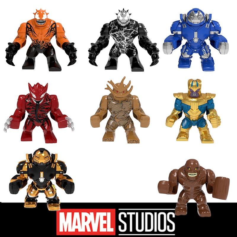 Фигурки-конструкторы героев Marvel Игрушка Детский подарок Высота 7 см Пластиковый материал Серия Мстители