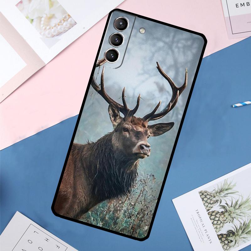 Чехол с оленем для Samsung Galaxy S24 Ultra S20 S21 S22 S23 S25 Ultra S9 S10 Plus S25 FE Задняя крышка