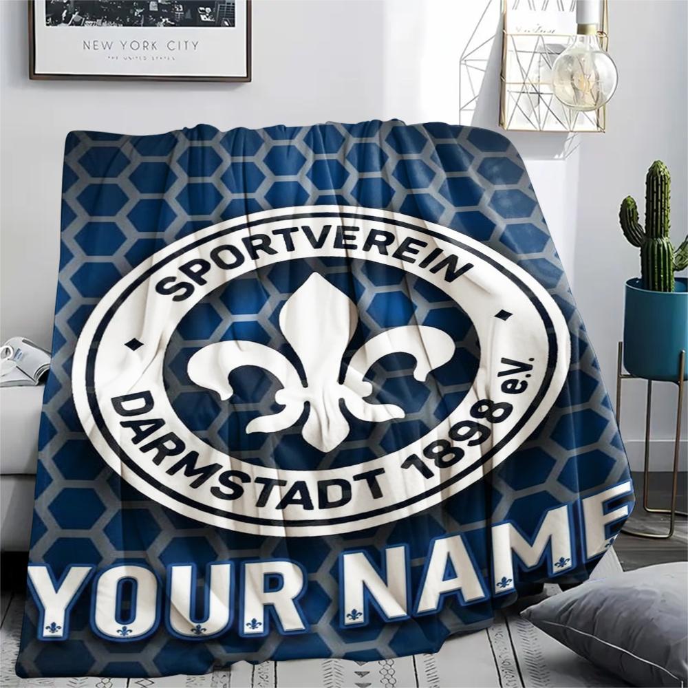 1PC Custom Name VfB Stuttgart Patterned Flannel Blanket Suitable For All Seasons for Home Decor Warmth and Comfort Gifts Holiday Present