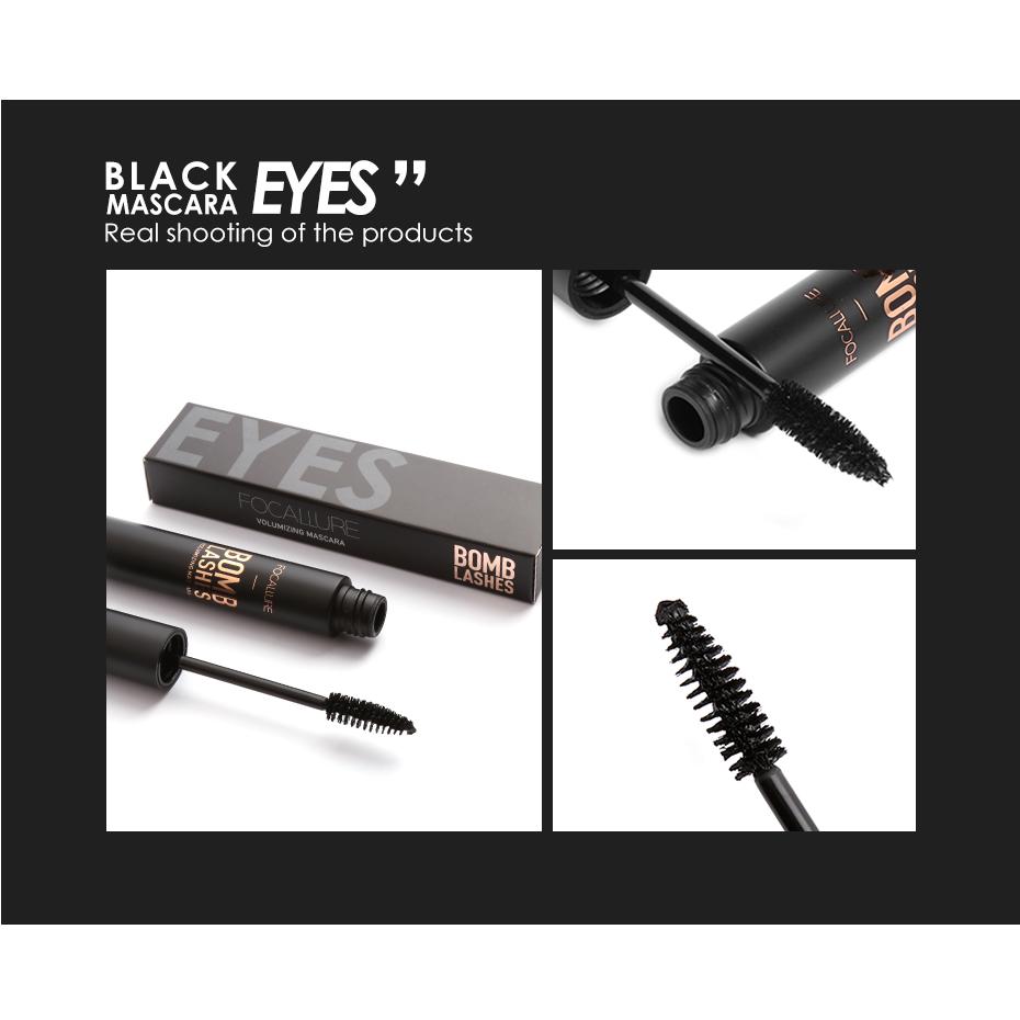 Focallure Professional 3D Black Mascara Volume Curling Makeup Waterproof Thick Lengthening Eyes Makeup Cosmetic