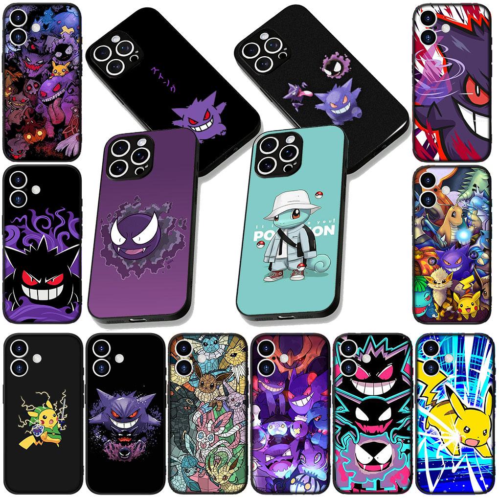 Silicone Cover for Xiaomi Redmi Note 12 11 10 Pro 10A 10C 12C 14C A4 Note12 5G Phone Case P-Pokemons GO-Gengars P-Pikachus