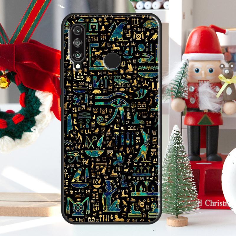 Мурал с фараоном Египта Для Huawei Nova Y73 Y60 Y70 Y90 Y72 Y61 Y91 7i 8i 11i 12i 12s 9 10 SE P20 P30 P40 Lite Чехол