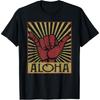 Aloha Hawaiian Hawaii Vintage Distressed Shaka Sign T-Shirt
