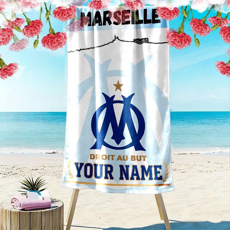 Custom Om Print Beach Towel, Large Soft Quick Dry Towel for Beach Camping Swimming