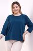 Женская блузка большого размера Блузка больших размеров с рукавом три четверти