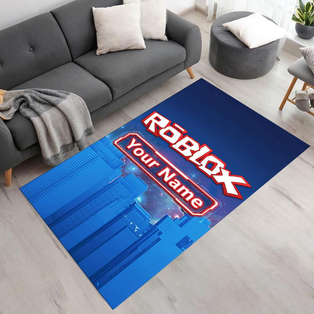 Roblox Customized Name Area Rug Suitable for Game Room Foyer Decorate room Dormitory Anti-slip Rug Office home decor Best for Christmas