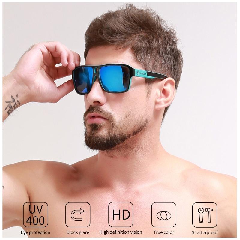 Поляризованные солнцезащитные очки для мужчин, спортивные солнцезащитные очки в квадратной оправе для улицы, 100% защита от ультрафиолета, мужские очки для вождения, солнцезащитные очки для мужчин