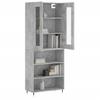 Highboard Concrete Grey 69.5 x 34 x 180 cm Particle Board