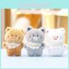 Cat Plush Cute Toy With Funny Animal Keychain Stuffed Animal For Kids Gifts