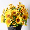 Bouquet Single Sunflowers Artificial Flower For Wedding And Decoration Home