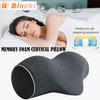 Neck Pillow Slow Rebound Memory Cotton Pillow Shaped Relaxing Cervical Partition Memory Neck Pain Relief Sleeping Pillow