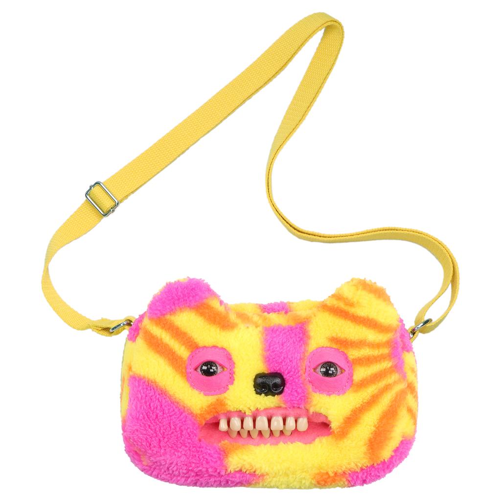 Fluffy Crossbody Bag Wide Eyed Weirdo Screech Dolls Ugly Tooth Monster Plush Toys Big Head Furry Backpack Gifts