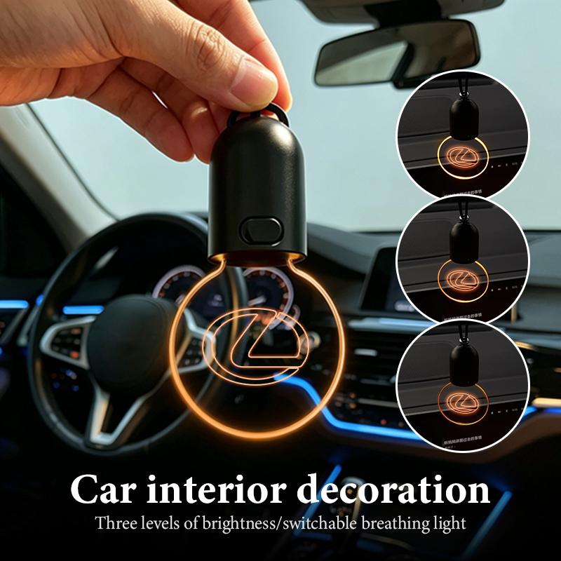 For Lexus Elegant Bulb Light Car Rearview Mirror Pendant LED Night Light Hanging Ornament CT ES GS NX IS250 CT200h IS300h ES300h UD6