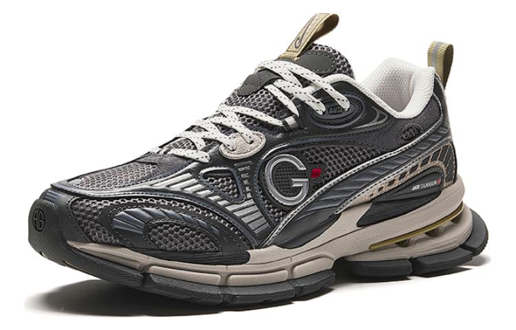 Men's Sneakers Anta Slip Resistant Low top Running Shoes Men's Black Gray